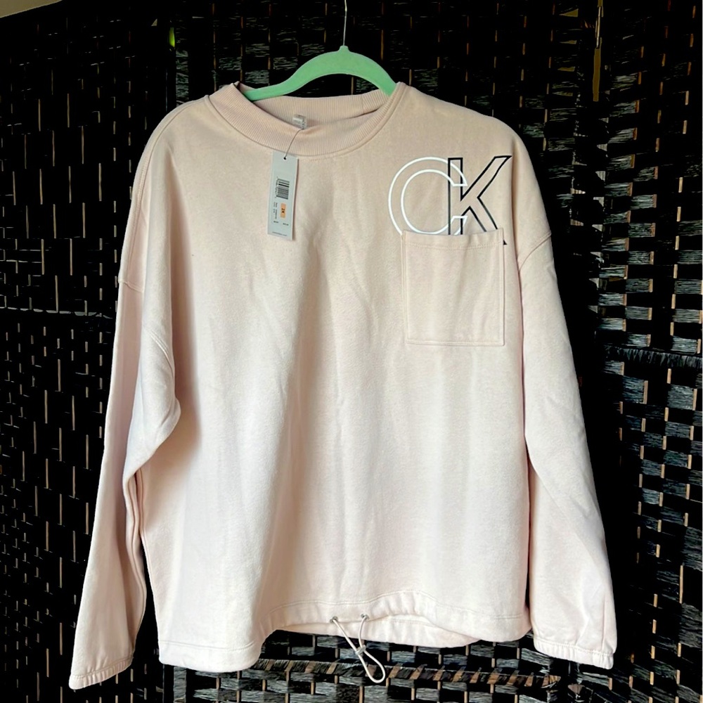 NWT 2X Taupe Calvin Klein Pullover